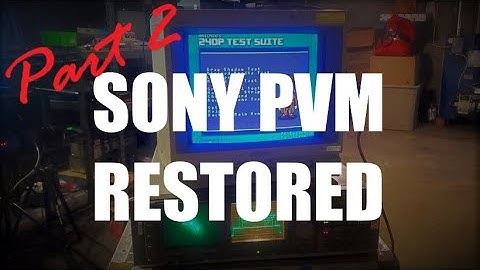 Sony CRT Restoration Pt. 2 - PVM 14M2MDU Deflection Cap Kit install