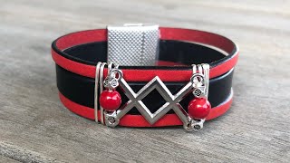 Criss Cross Leather Bracelet Tutorial