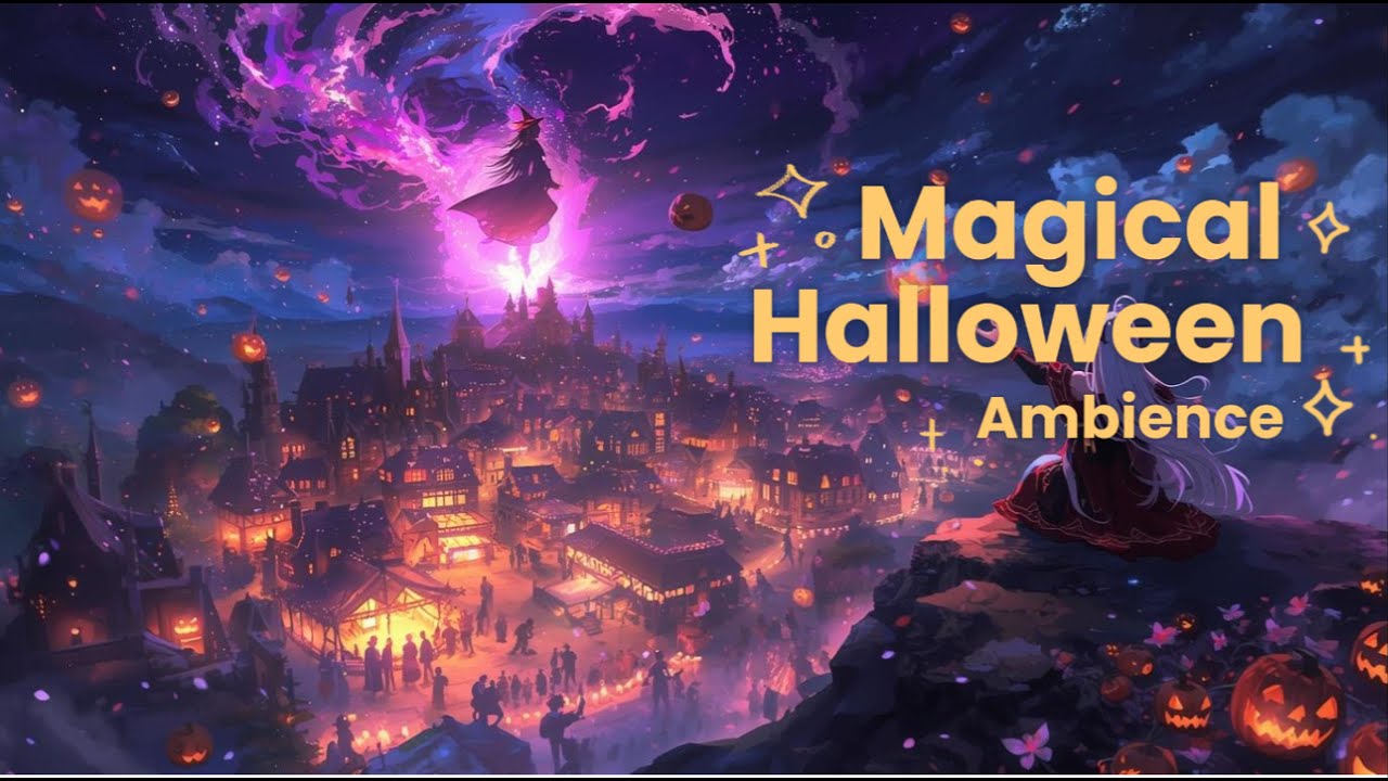 Magical Halloween Ambience 2025 🎃 Relaxing Music for Chilling Nights by Wizardry Waves