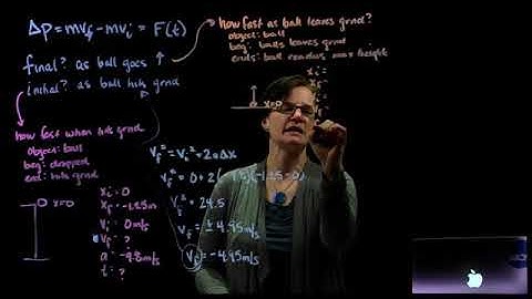 Impulse Practice Problem mass dropped