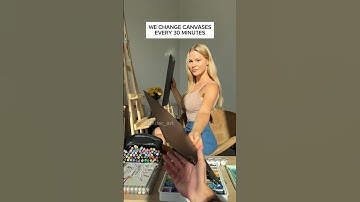 We change canvases every 30 minutes! Theme #Insideout💙do you like 1 or 2? #insideout2 #artchallenge