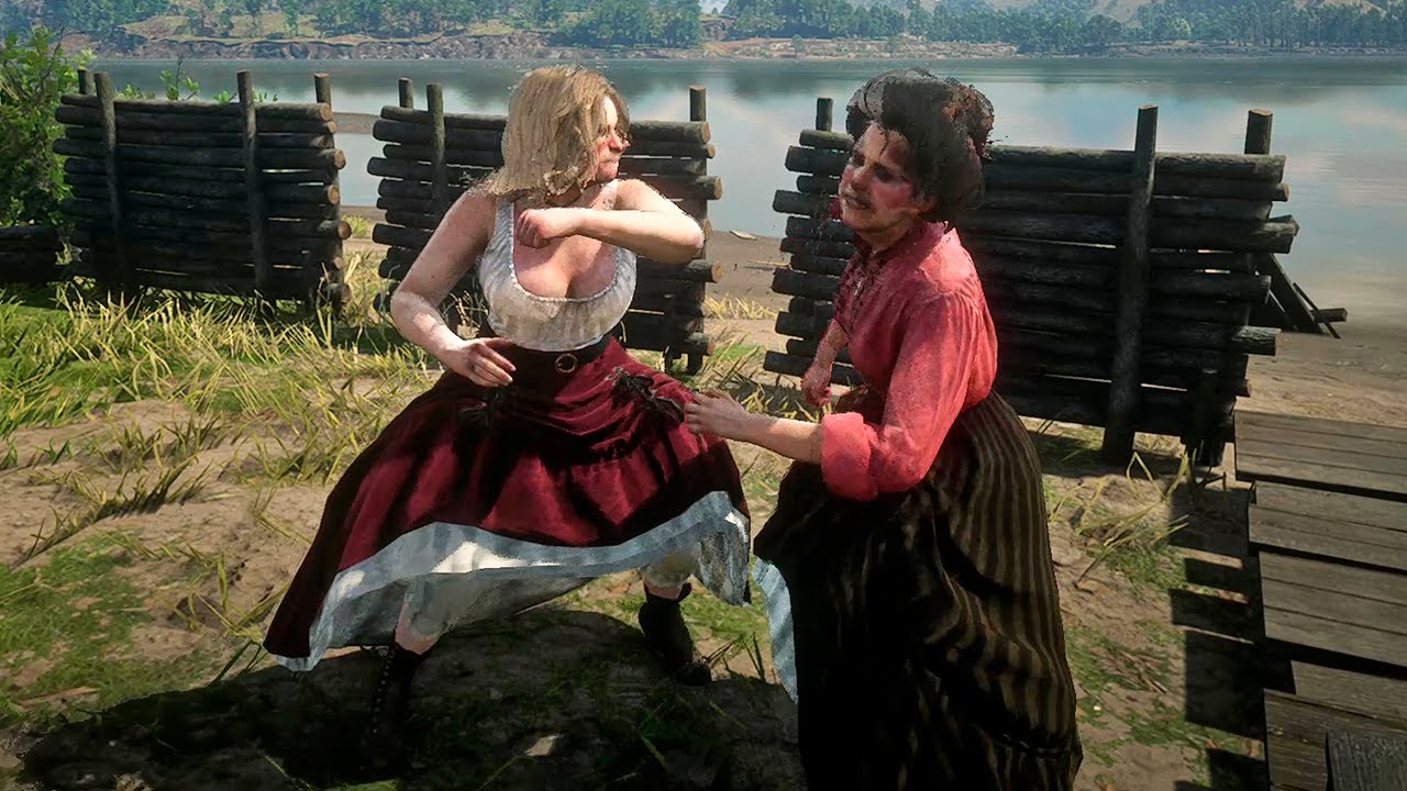 Karen VS Susan Grimshaw | Luta de NPCs | Red Dead Redemption 2 Mods ...