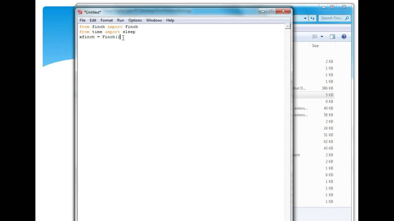 Finch - Move forward and backward