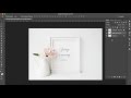Insert your art in a mock up using Photoshop Smart Object layers