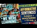 Past Continuous Tense (affirmative)