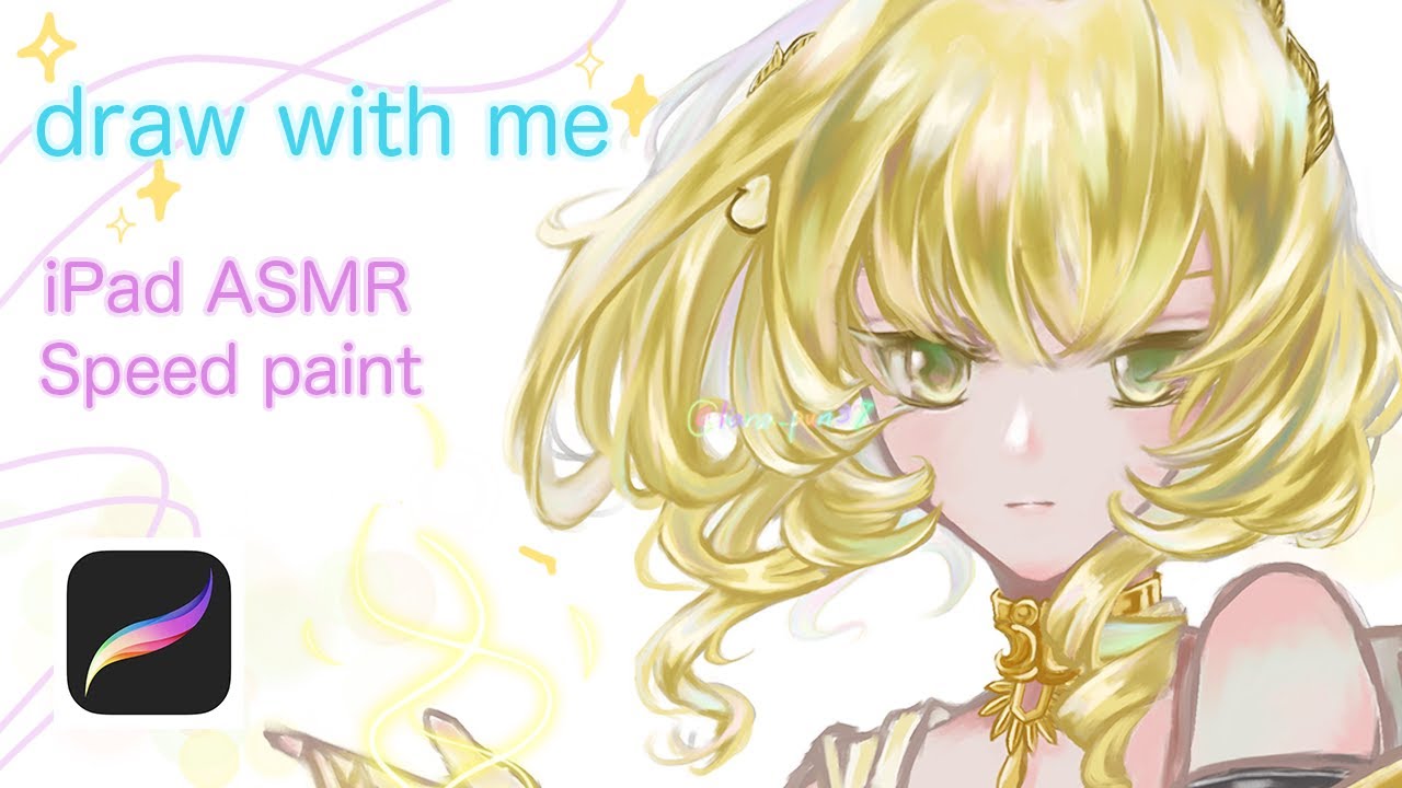 Draw w/ Me ˚ ₊⁎ ASMR iPad Drawing 🎨 Procreate speedpaint - YouTube
