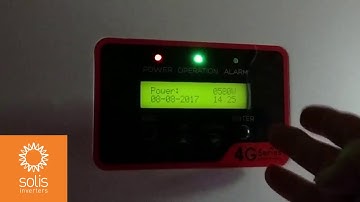 Solis  Inverter Training Video  -  Operating the display