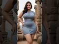 💙✨ Plus-Size Powder Blue Bodycon Dress | Confident Heritage Shoot | Desi Sarees