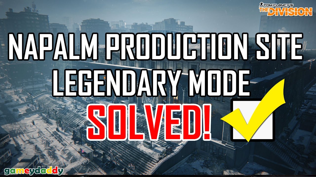 😷Pro Tips For Legendary Napalm Mission | The Division