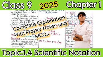 1.4 Scientific Notation Class 9 New Book Physics||Examples 1.1 and 1.2||#New Book Physics 2025