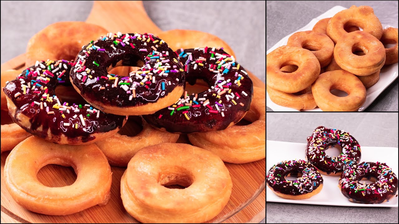 NO YEAST DONUTS RECIPE FLUFFY DONUTS WITHOUT EGGS YEAST EASY 
