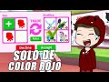 24 HORAS TRADEANDO SOLO DE COLOR ROJO EN ADOPT ME ROBLOX!