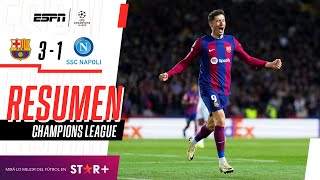 Thumbnail for ¡LEWANDOWSKI LIQUIDÓ LA SERIE Y EL BARSA SE METIÓ EN CUARTOS! | Barcelona 3-1 Napoli | RESUMEN
