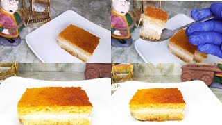 ألذ صينية بسبوسة بالقشطة/ كريمية وقوامها رائع .. جربوهاBasbousa with cream