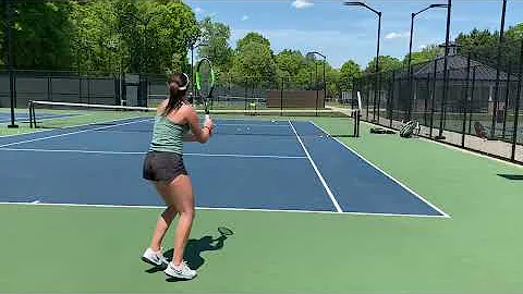 Julia Abrams Tennis 2021 forehand