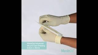 MaxioCel Advanced Wound Care Dressing For Bed Sores 2.5x 30cm | Product Showcasing