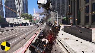 GTA V CRAZY WEDGE TRUCK CRASHES COMPILATION DESTRUCTION GTA 5 CAR CRASHES VOL.18 |  Crashbunker