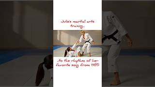 Julies martial arts training...to the rhythm of her favorite song from 1985.