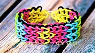 Rainbow Loom-Triple Single bracelet-designed bracelet