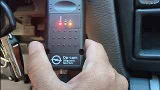 Диагностика сканером Opcom v1.70 Opel Omega B АКПП x20se