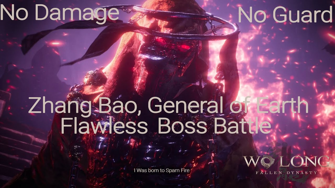 The most unengaging Flawless Boss battle award goes to Zhang Bao General of Earth