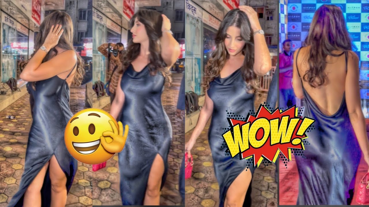 Nora Fatehi Hotest 🔥🔥🔥 Look In Black Dress Will Make You Crazy
