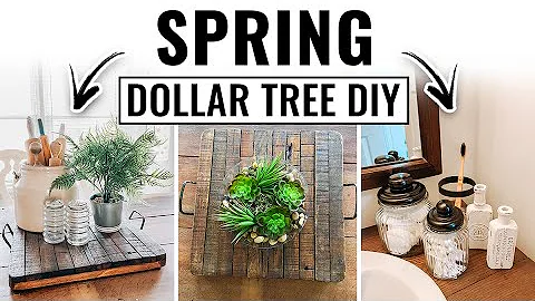 Dollar Tree Spring DIY Decor 2020 - Easy DIY Decor Ideas - Farmhouse Decor