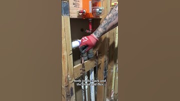 How to solder PEX B adaptors #contractor #youtubeshorts #shorts #viral #bathroomremodeling #tips