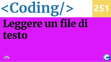 Leggere un file di testo in C - Video 251 del corso di Coding