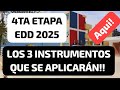 Los 3 Instrumentos que se aplicarán en la 4ta Etapa de la Evaluación de Desempeño Docente. 