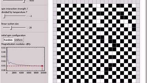 The 2D Ising Model Monte Carlo Simulation Using the Metropolis Algorithm