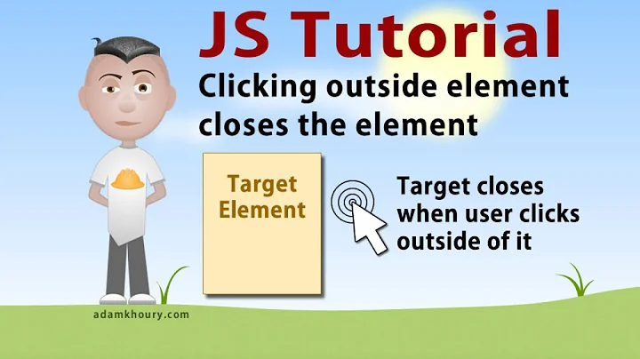 Click Outside Close Menu Box JavaScript CSS HTML Tutorial