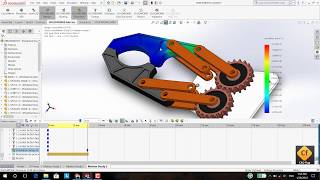 Calculate Stress on Gripper Clip Using SolidWorks Motion