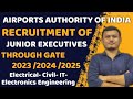 AAI Recruitment 2025 | JUNIOR EXECUTIVES Through GATE 2023-2024-2025  #transientclasses 