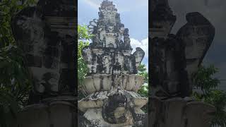 발리 우붓 바투안 마을 푸라 푸세 바투안 사원의 "희생제단 조각상"ㅡ Pura Puse Batuan Temple in Batuan Village, Ubud, Bali