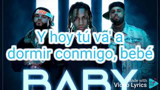 Amenazzy , Nicky Jam , Farruko- Baby Letra