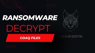 Decrypt Ransomware Encrypted File | Stop/DJVU ransomware|  How to decrypt .coaq   file