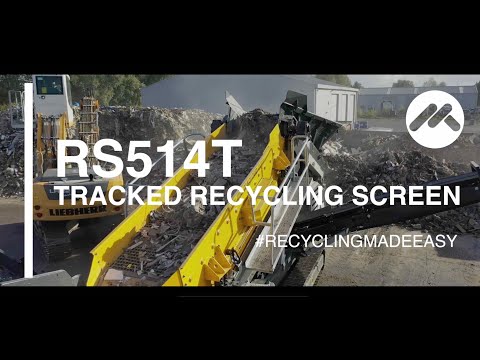 Recycling Screen Tracked RS514T