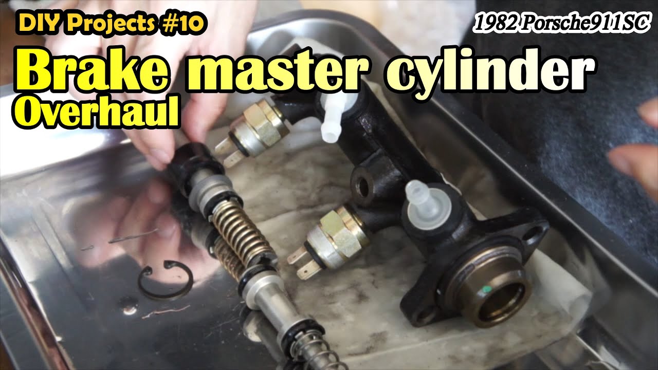 Porsche 911 SC (Type 930) #10 Brake Master Cylinder Overhaul - YouTube