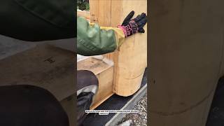 Massive Timber Frame House Construction | Traditional Log Beam Installation Process
