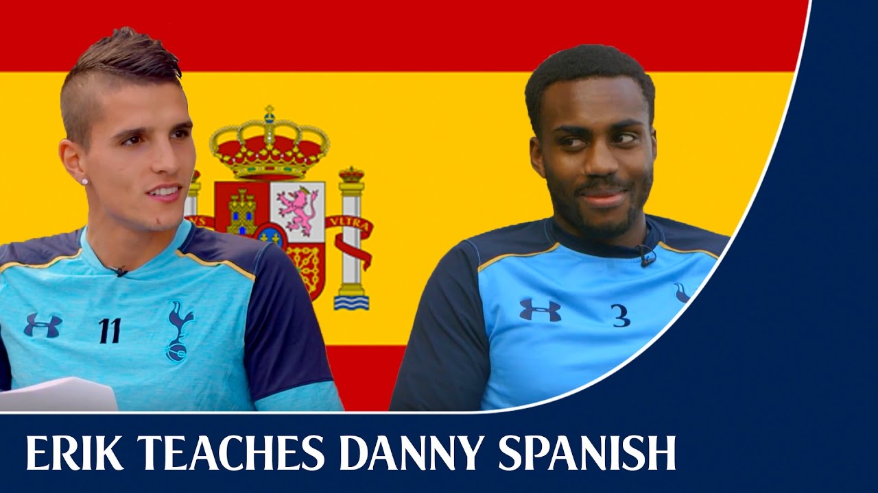 tottenham hotspur twitter Erik Lamela teaches Danny Rose Spanish