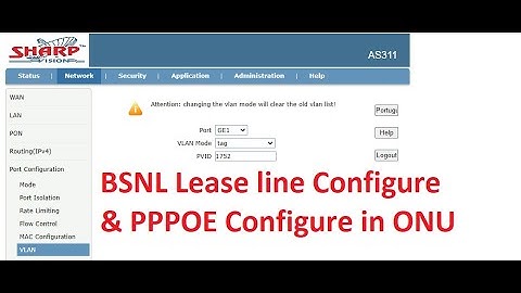 AS 311 and AS 111 Configure | how to Configure leasline in onu | Sharp AS 311 Bridge mode configure
