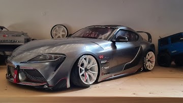 mst rmx 2.0 kit paint job rc drift session gymkhana track supra gr a90 body