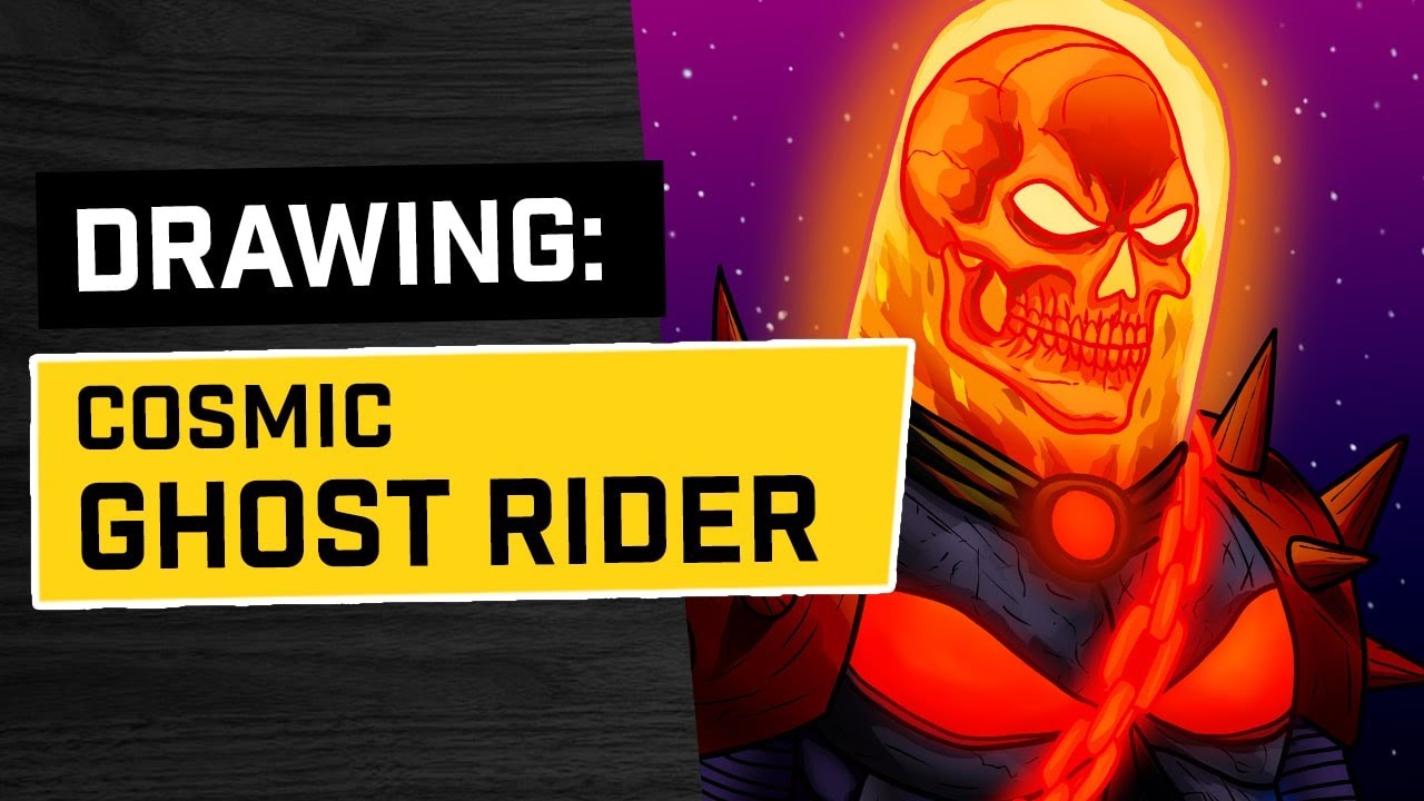 Ghost Rider Digital Painting Photoshop