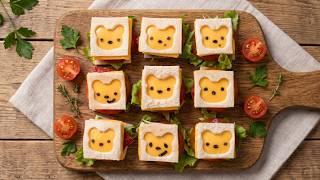 I Turned Mini Toasts Into Adorable Winnie the Pooh Sandwiches! 🐻💛