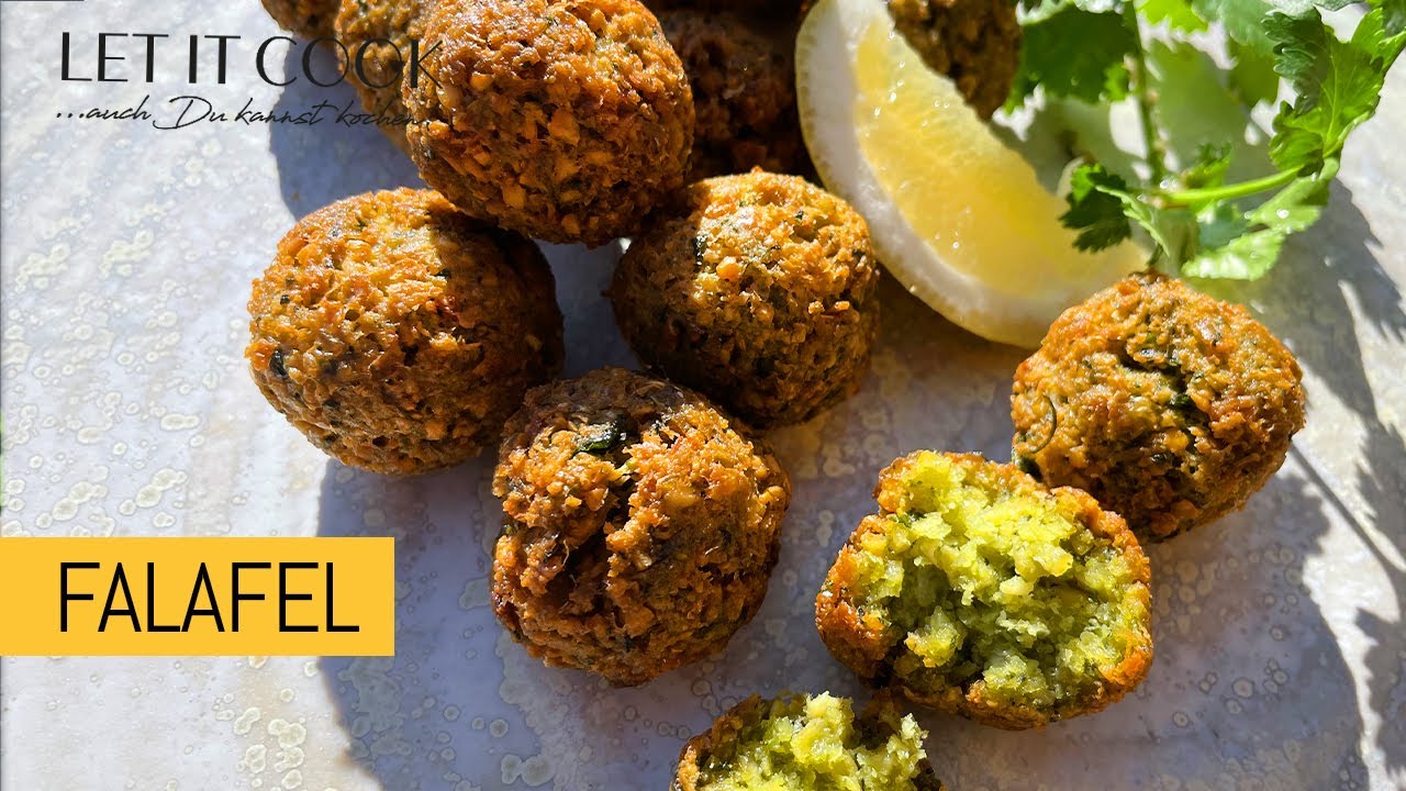 Klassische Falafel feine Kichererbsen Bällchen, knusprig frittiert ...