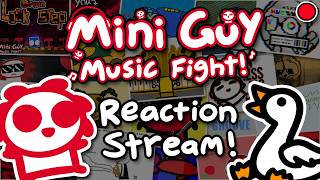 Mini Guy Music Fight Reaction Stream! ft. @GooseToe