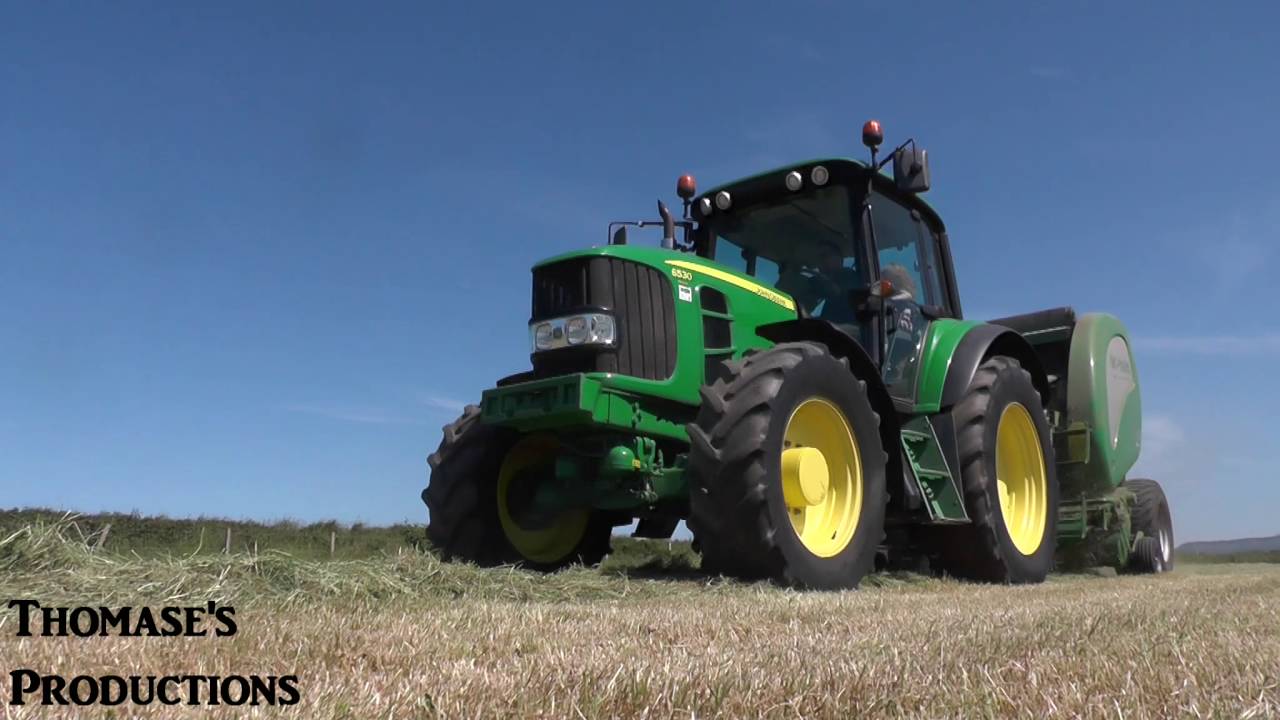 Baling Silage With John Deere 6530 Premium Mchale V660 Youtube