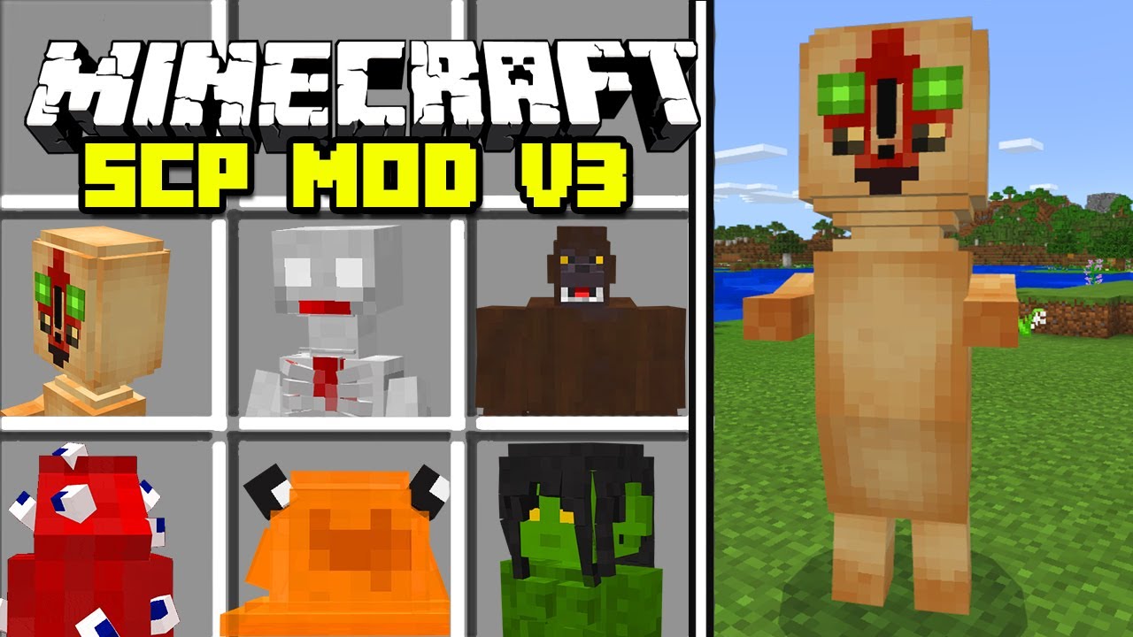 Minecraft NEW SCP FOUNDATION V3 MOD / SCP 096, SCP 173, 106, SCP 9999!!  Minecraft Mods 