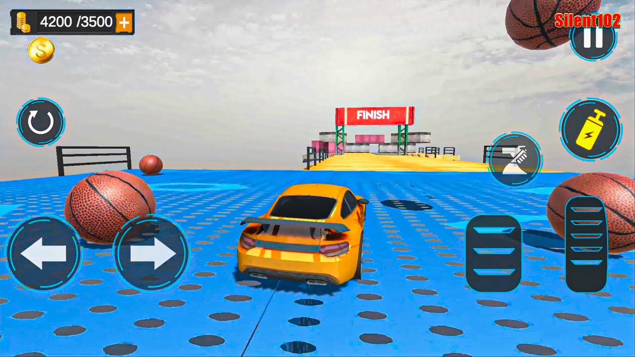 Crazy Car Stunt Pins Strike Offline Games 2020 - Impossible Track Car Stunts 3d #2- Android Gameplay